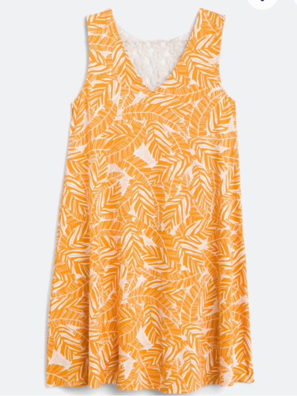 Coastal Mustard Yellow Sleeveless Casual Party Shift Dress with Crochet Detail